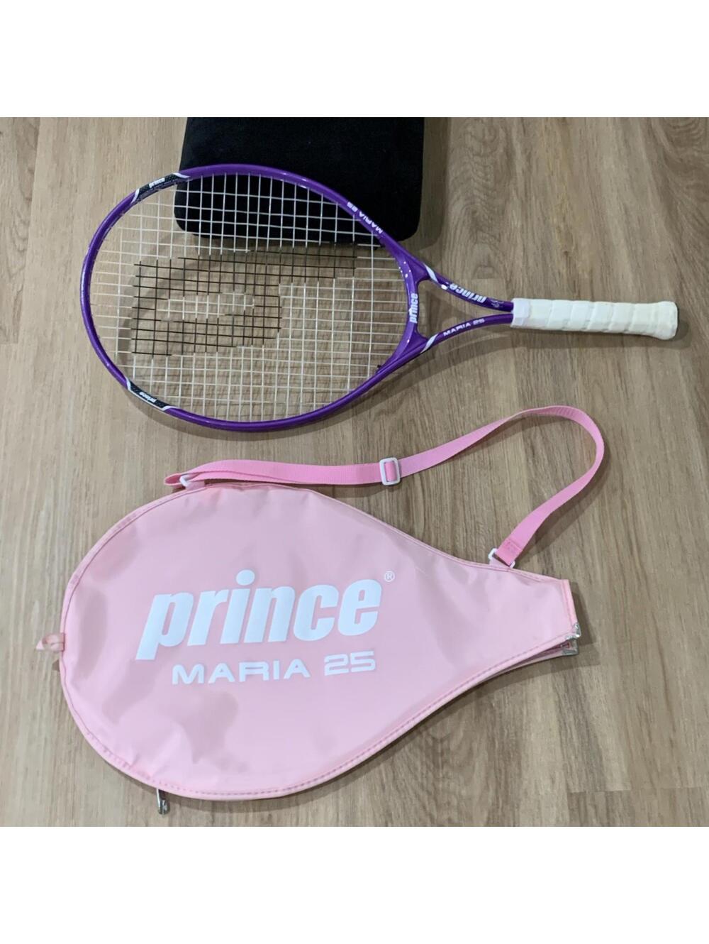 Prince Maria 25 Tennis Racquet 4 1/2 Grip Purple w/ Original Pink Prince Bag